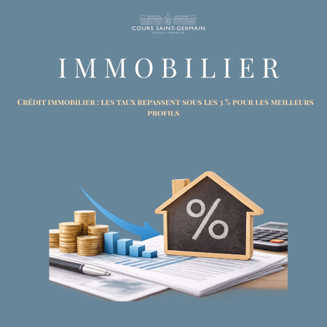 Simulation de crédit immobilier avec baisse des taux d’emprunt et amélioration du pouvoir d’achat immobilier.